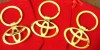 Позолоченный брелок на ключи Toyota Тойота - Октан, Интернет-магазин топливных форсунок и запчастей топливной системы автомобиля